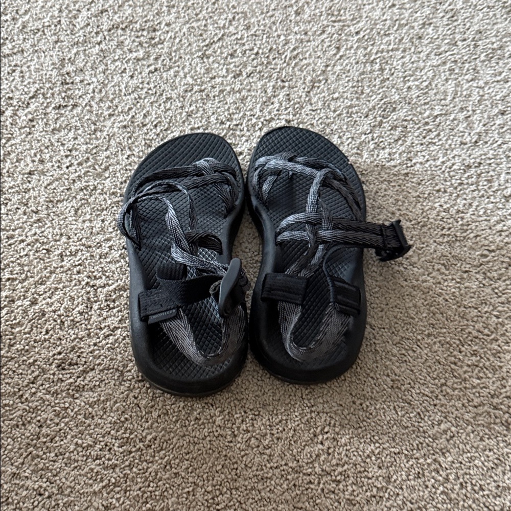 Chaco Black and Gray Women's Sandals